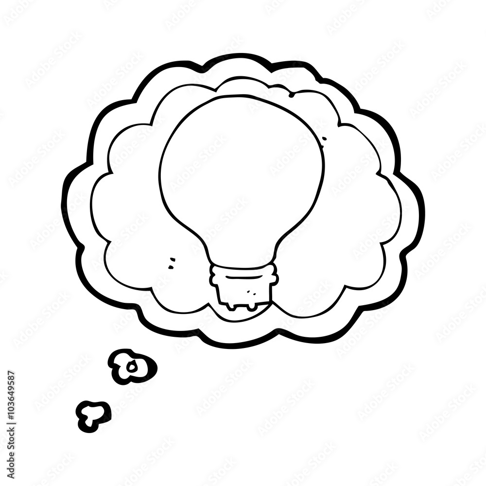 thought bubble cartoon light bulb thought bubble cartoon light bulb