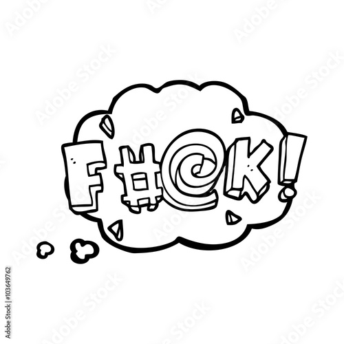 thought bubble cartoon swearword