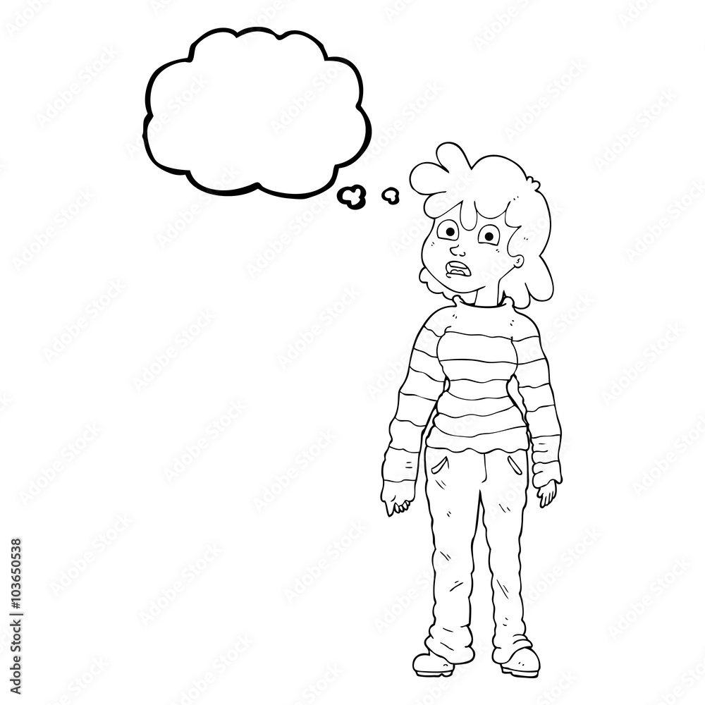 thought bubble cartoon teenager thought bubble cartoon teenager
