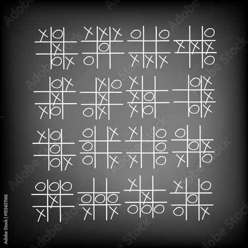 Children's game a tic-tac-toe