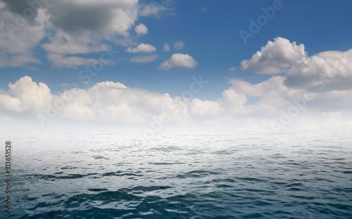 Sky and water - background