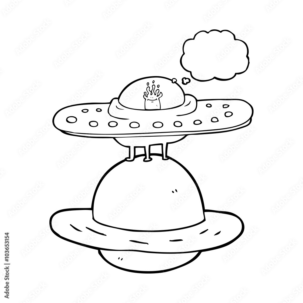 thought bubble cartoon flying saucer thought bubble cartoon flying saucer