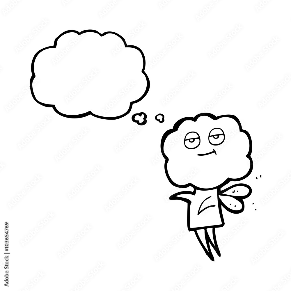 thought bubble cartoon cute cloud head imp thought bubble cartoon cute cloud head imp