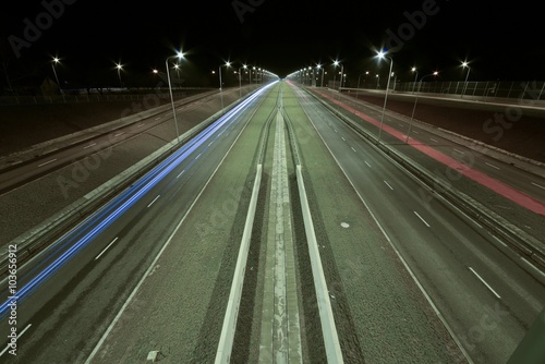 Lublin by-pass at night