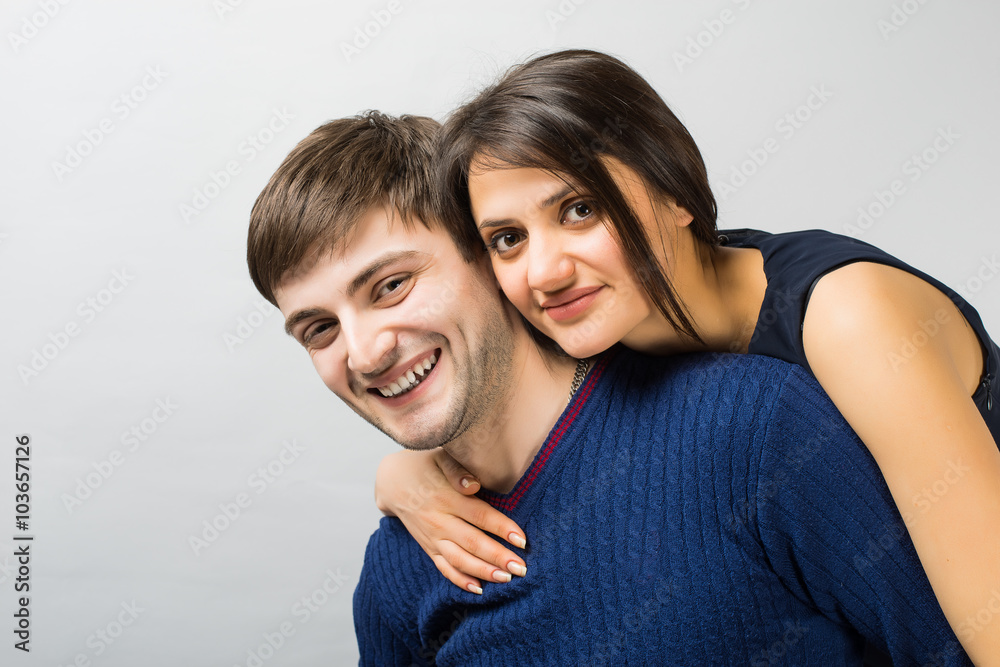 young couple in love cuddling young couple in love cuddling