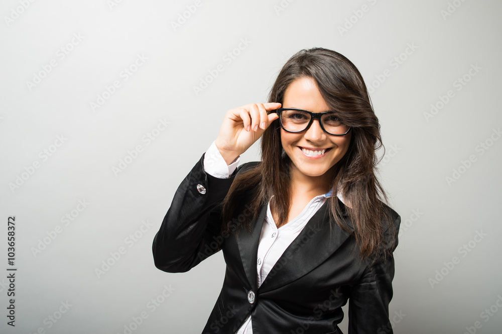 Business woman with glasses Business woman with glasses
