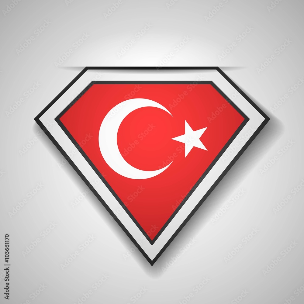 Obraz premium Turkey Super shild sign