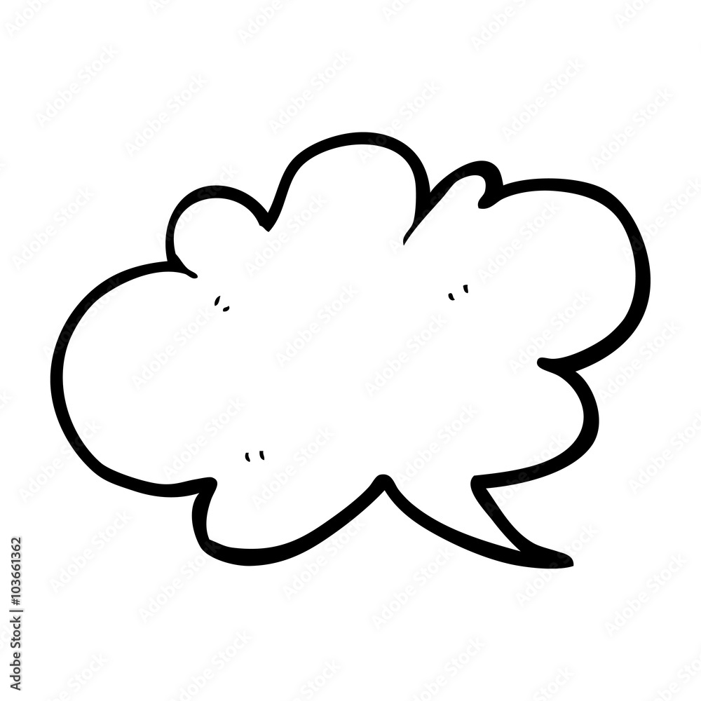black and white cartoon cloud speech bubble black and white cartoon cloud speech bubble