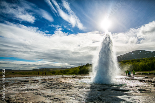 Fotografija Iceland nature geyser