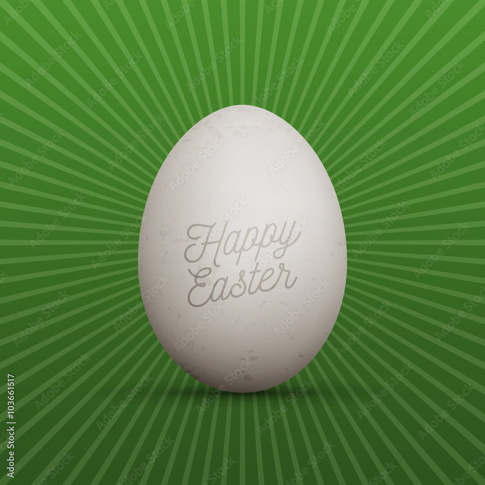 Easter realistic White Egg with Shadows Easter realistic White Egg with Shadows