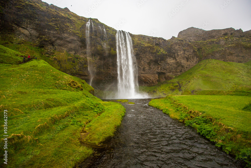 Iceland nature geyser