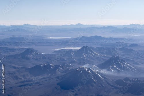 Window Plane View of Andes Mountains