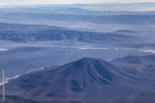 Window Plane View of Andes Mountains