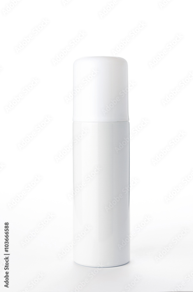 metallic spray bottle on the white background metallic spray bottle on the white background