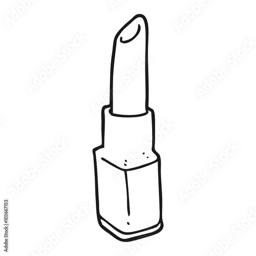 black and white cartoon lipstick