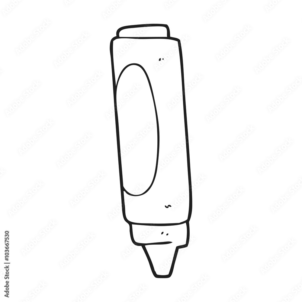 black and white cartoon wax crayon black and white cartoon wax crayon