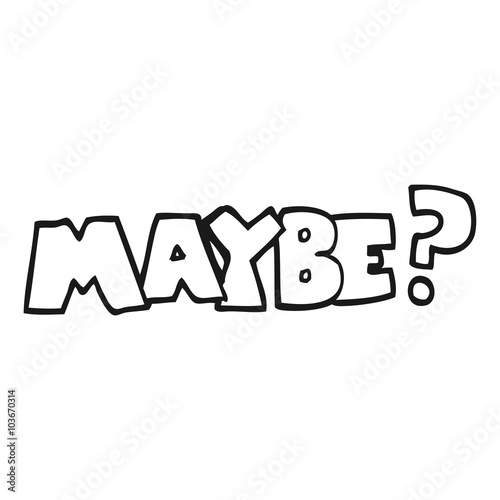 maybe black and white cartoon symbol