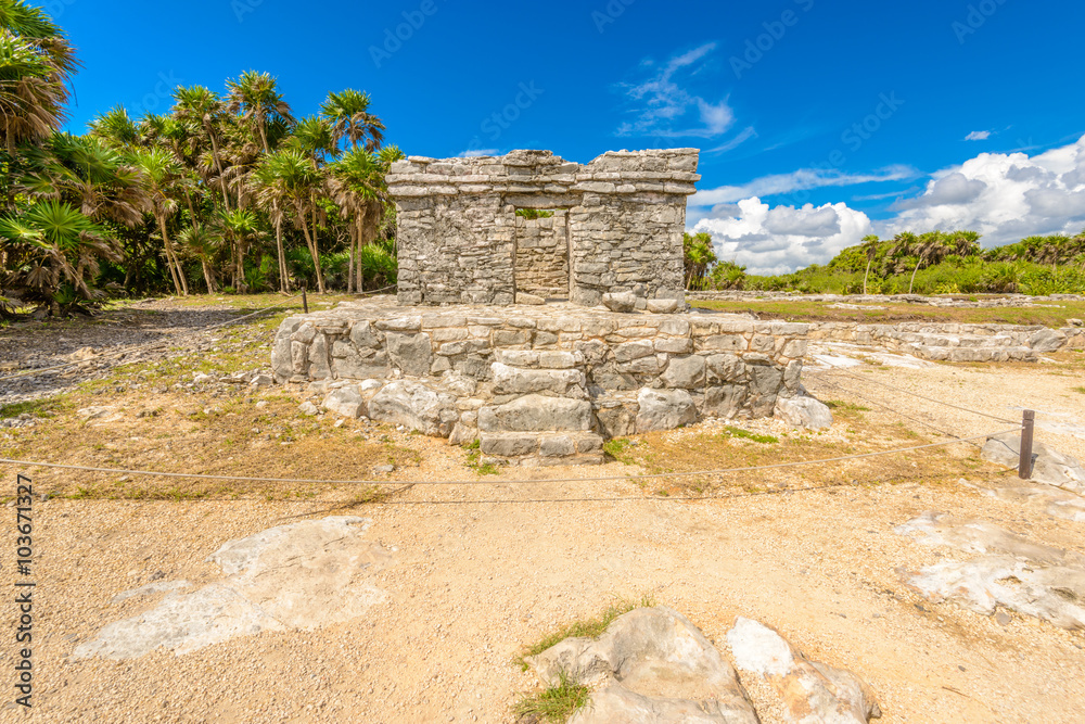 Mayan Ruins of Tulum. Tulum Archaeological Site. Mexico. Mayan Ruins of Tulum. Tulum Archaeological Site. Mexico.