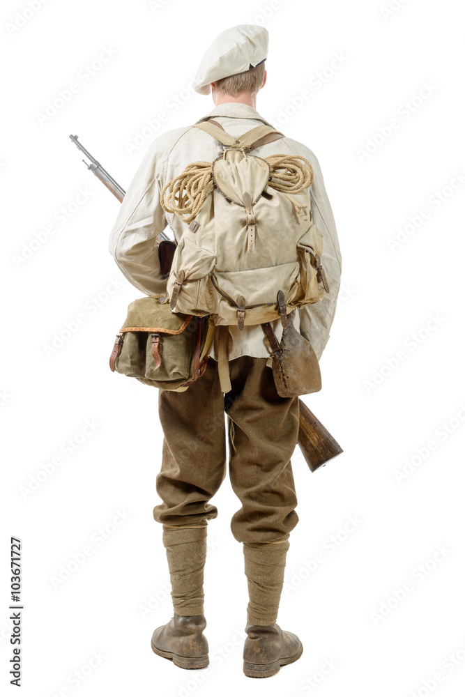  french mountain infantry soldier during the Second World War