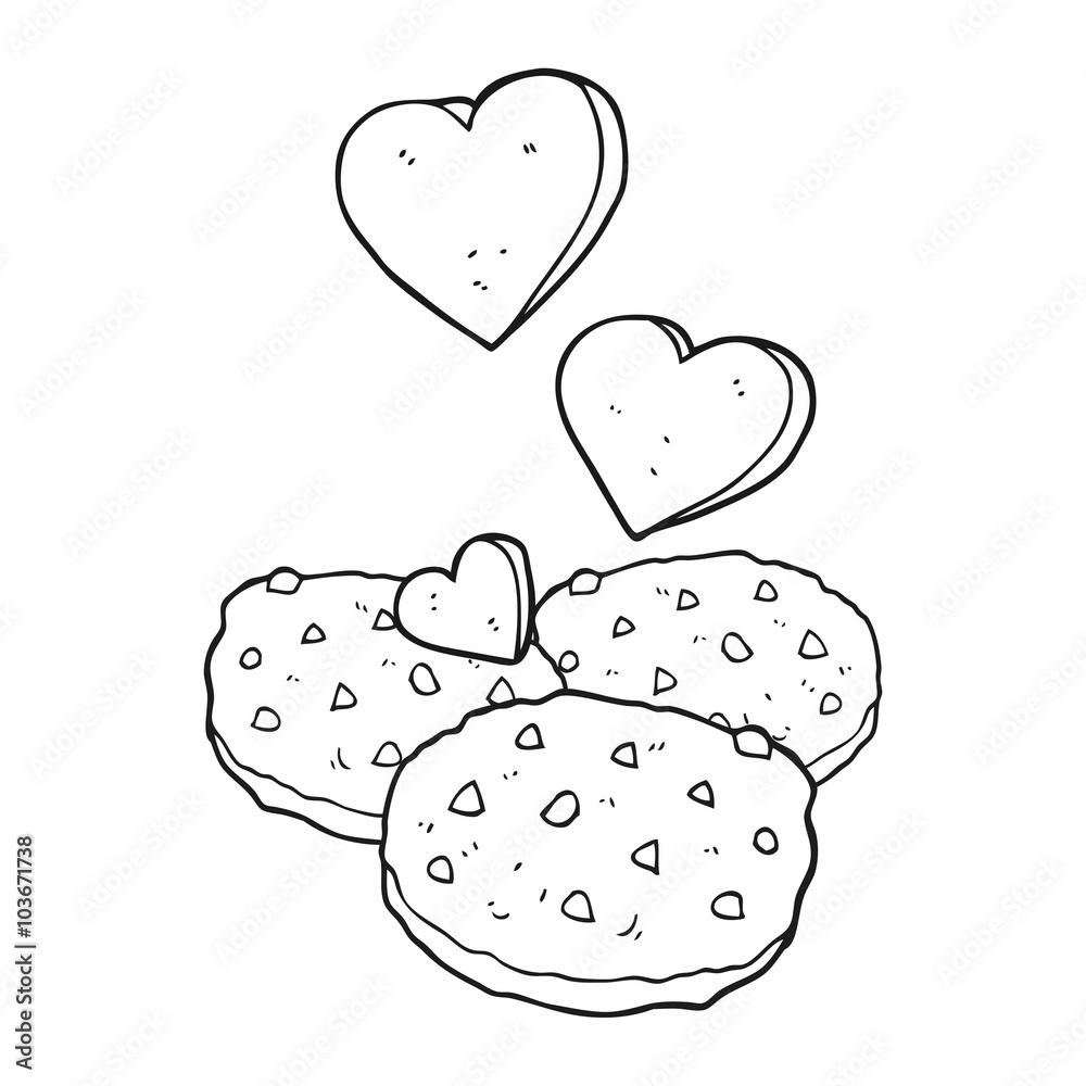 black and white cartoon cookies black and white cartoon cookies