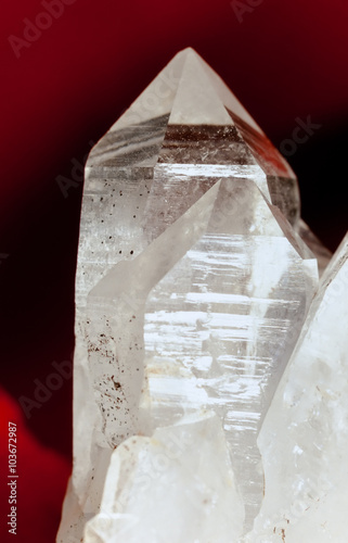 Bilde på lerret Quartz rock crystal April birthstone