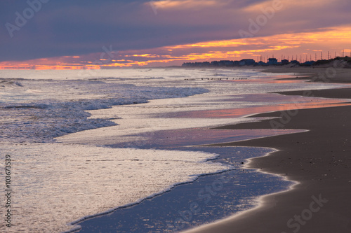 Beach Sunset Outer Banks OBX North Carolina USA