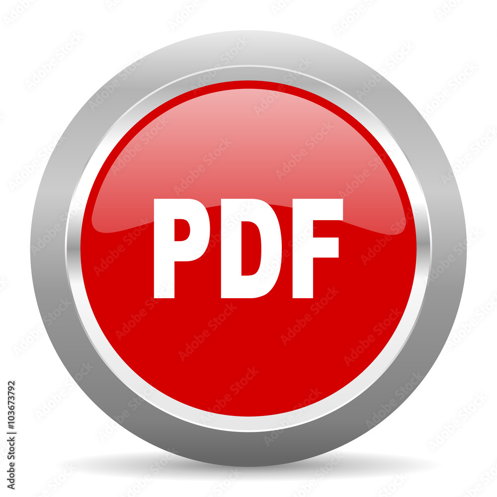 pdf red metallic chrome web circle glossy icon pdf red metallic chrome web circle glossy icon