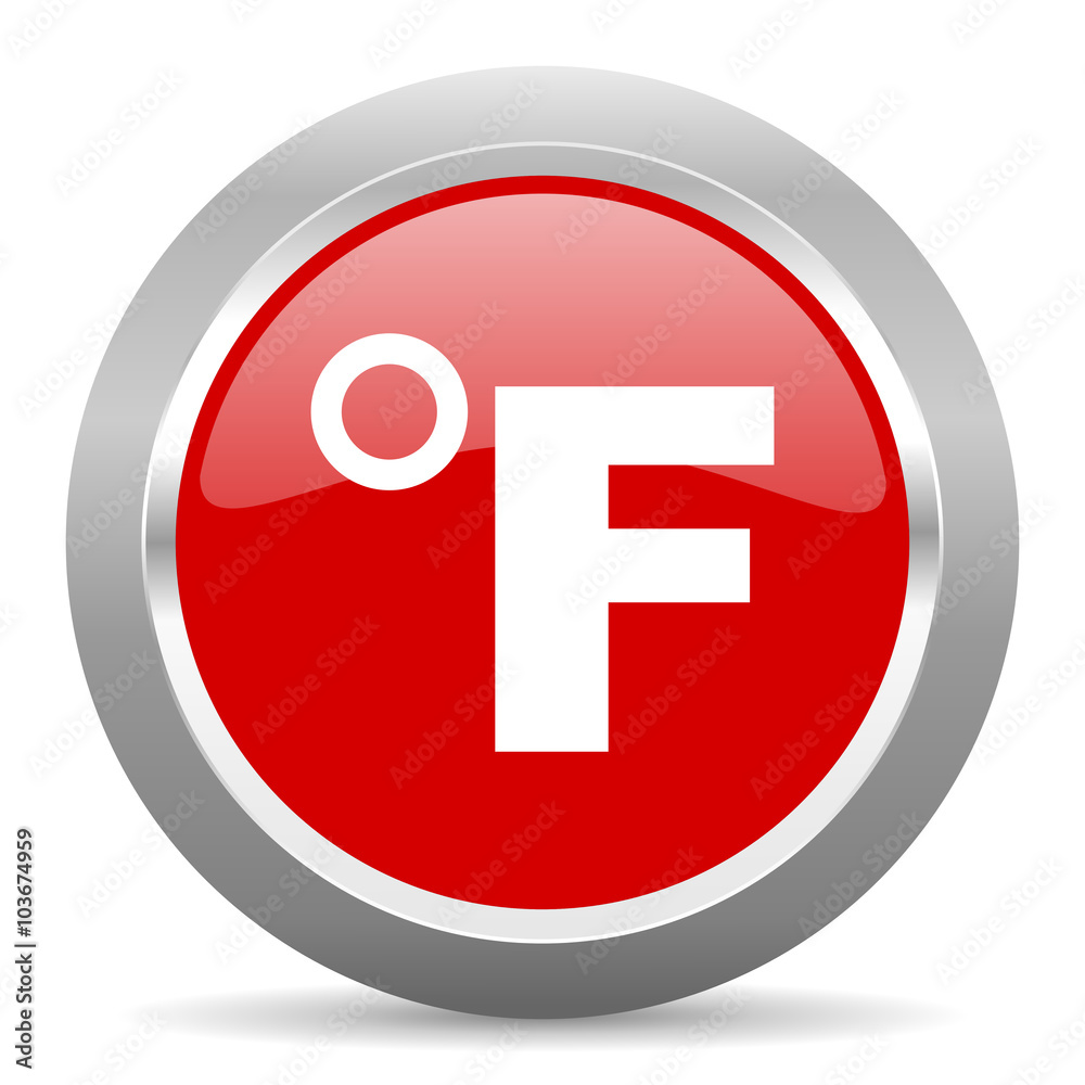 fahrenheit red metallic chrome web circle glossy icon fahrenheit red metallic chrome web circle glossy icon