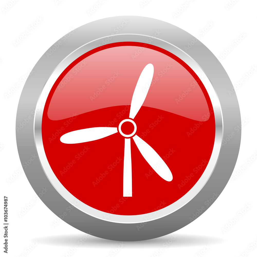 windmill red metallic chrome web circle glossy icon windmill red metallic chrome web circle glossy icon