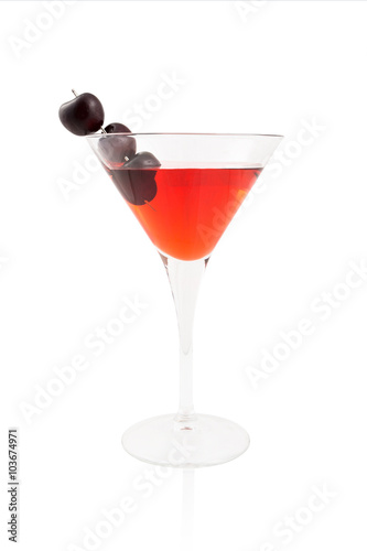 Wallpaper Mural Manhattan cocktail garnished with a cherry
 Torontodigital.ca