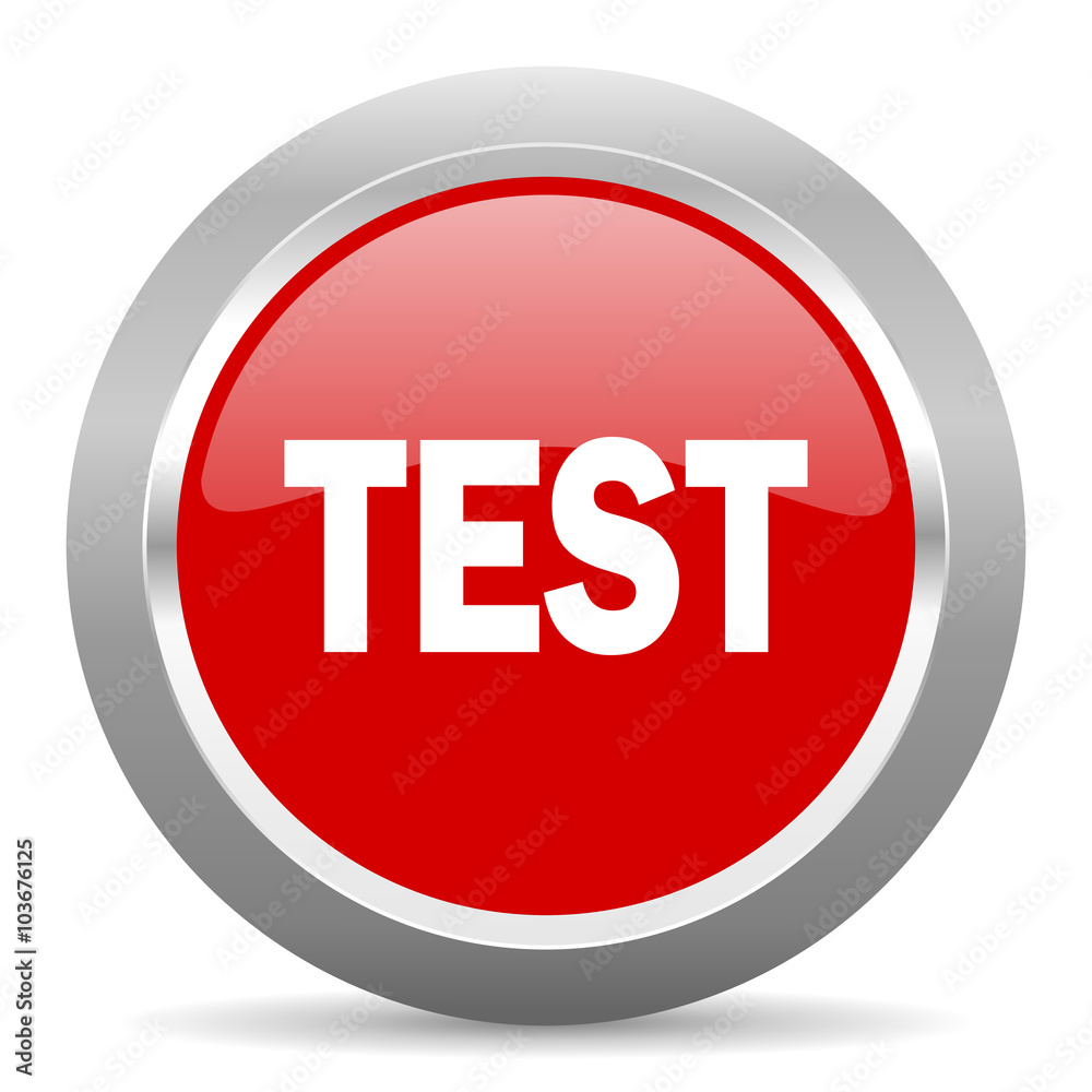 test red metallic chrome web circle glossy icon test red metallic chrome web circle glossy icon