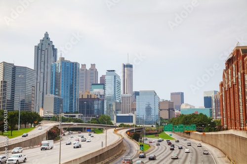 Obraz na płótnie Downtown Atlanta, Georgia w salonie