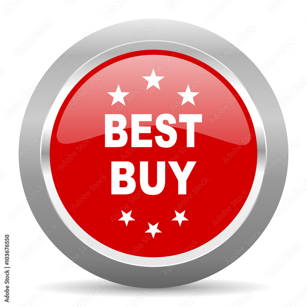 best buy red metallic chrome web circle glossy icon
