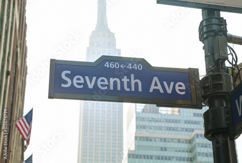Seventh avenue sign