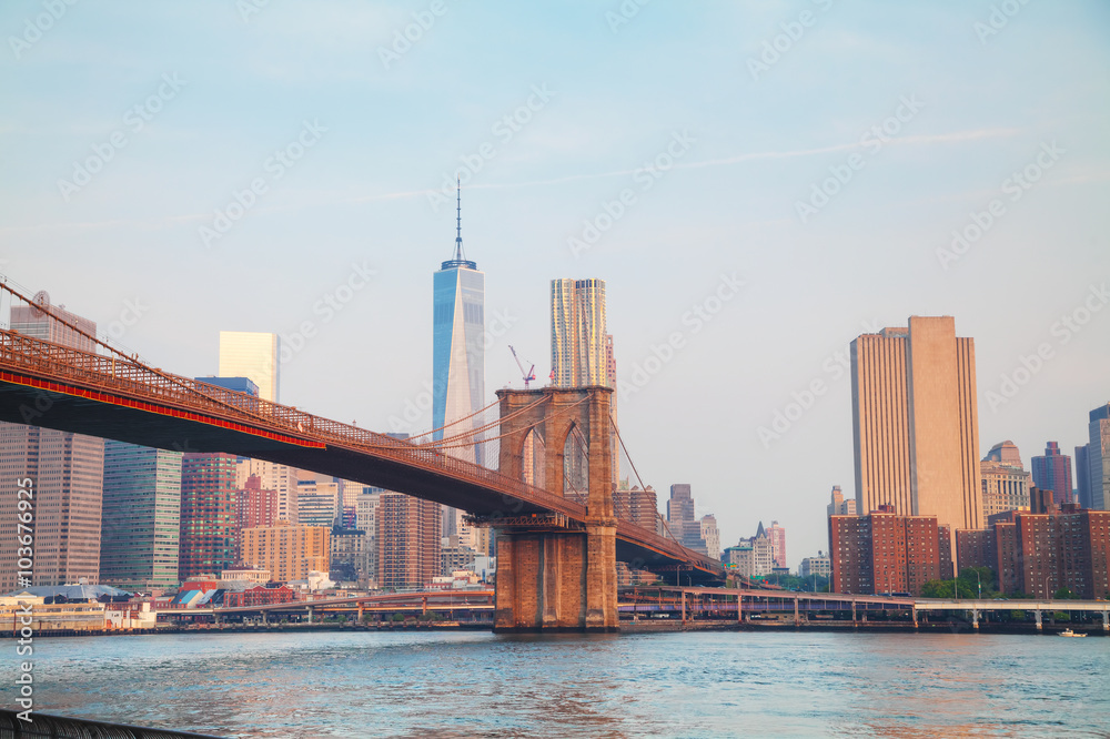 Lower Manhattan cityscape