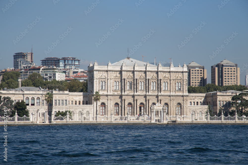 Dolmabahce Palace in Besiktas, Istanbul City, Turkey