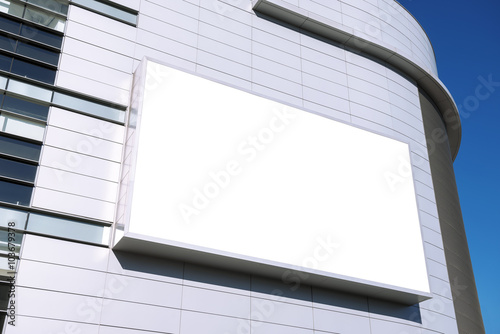 A large blank urban billboard with copy space
