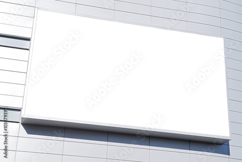 A large blank urban billboard with copy space
