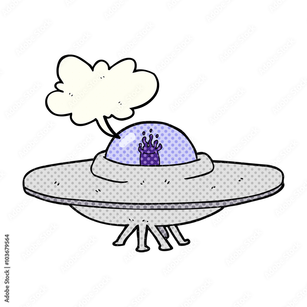 comic book speech bubble cartoon flying saucer comic book speech bubble cartoon flying saucer