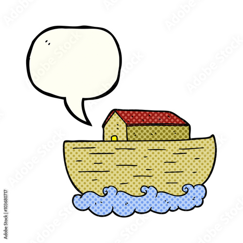 comic book speech bubble cartoon noah's ark