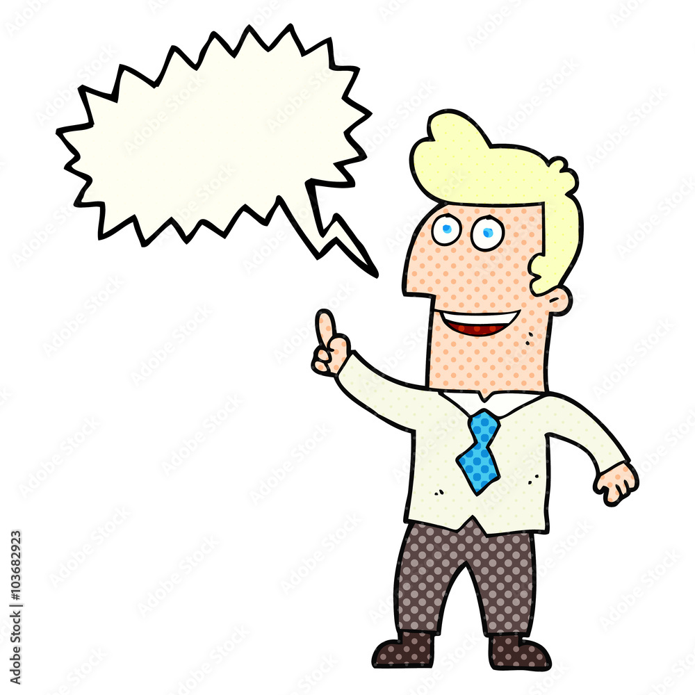 comic book speech bubble cartoon businessman pointing comic book speech bubble cartoon businessman pointing