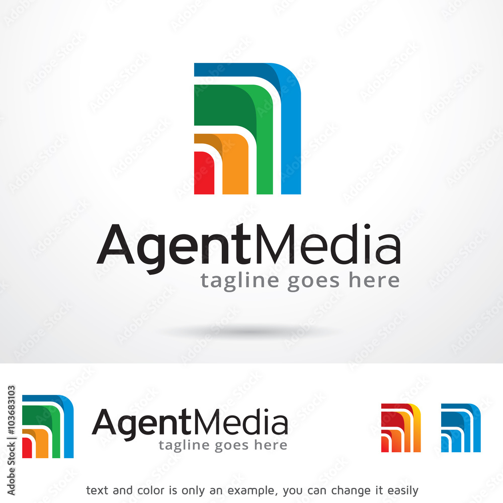 Agent Media Logo Template Design Vector Agent Media Logo Template Design Vector