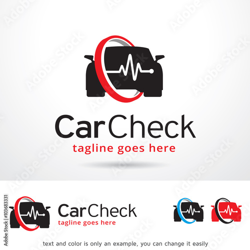 Car Check Logo Template Design Vector