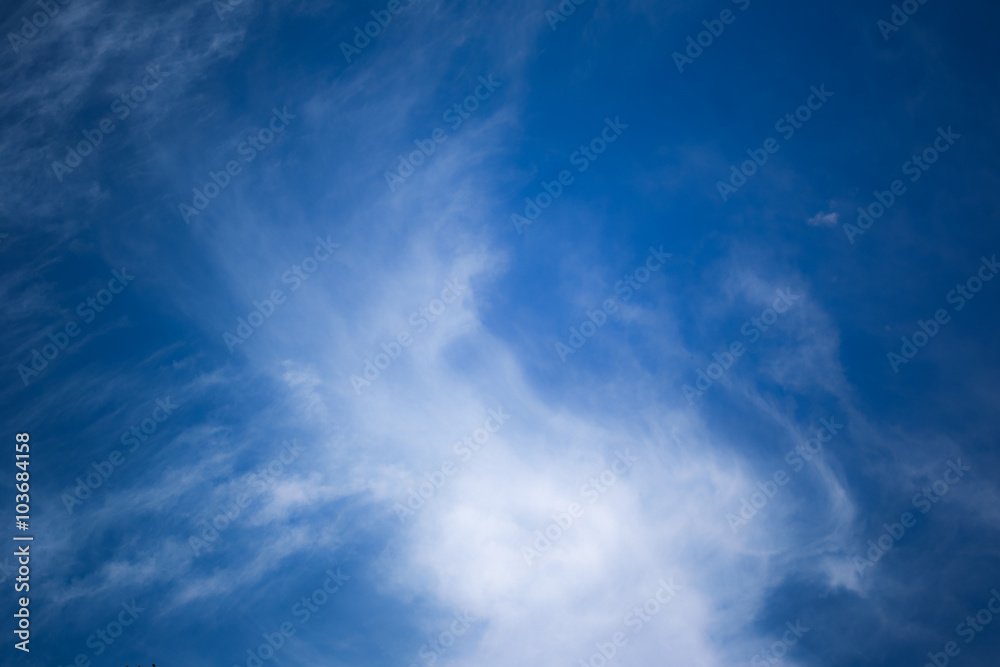 wonderful cloud and blue sky