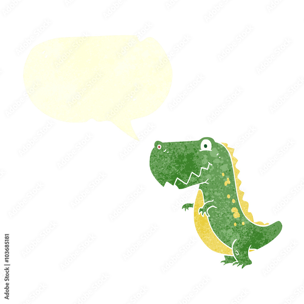 retro speech bubble cartoon dinosaur retro speech bubble cartoon dinosaur