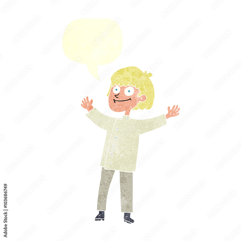 retro speech bubble cartoon chef retro speech bubble cartoon chef