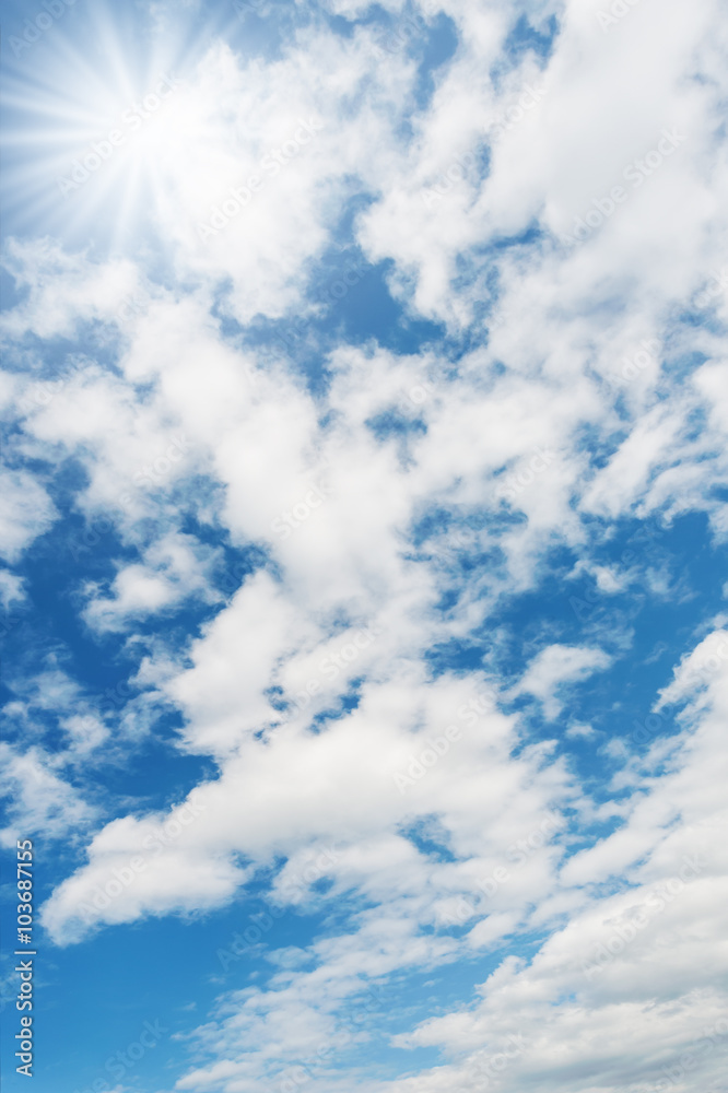 Obraz premium Sky with white cloud