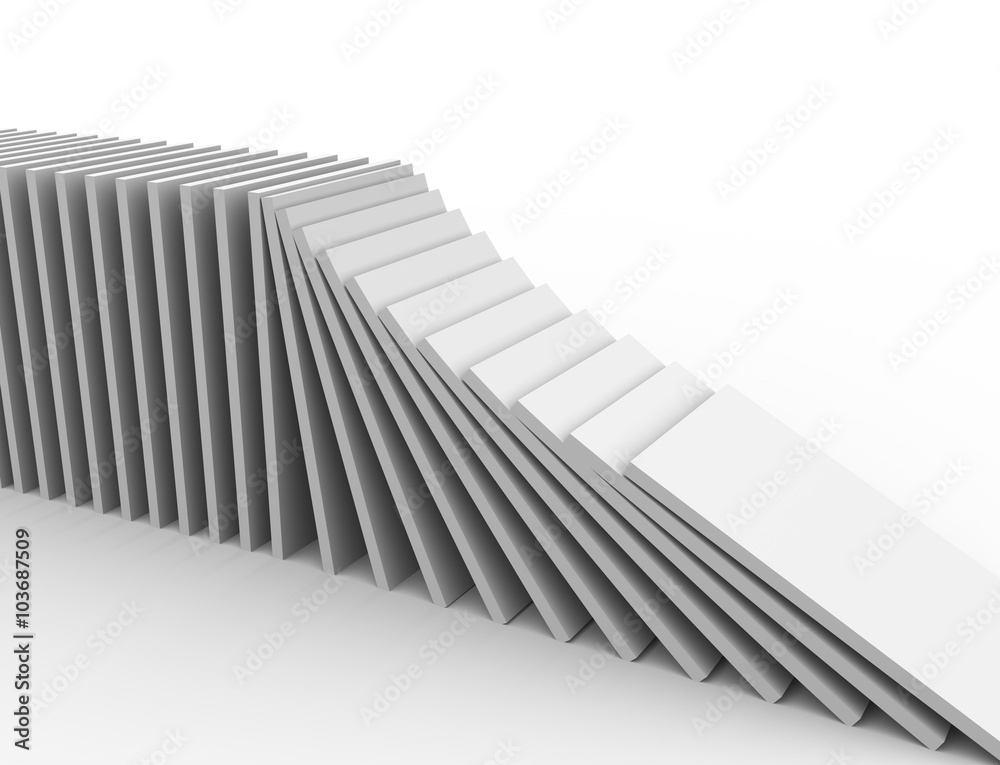 Obraz premium 3d domino effect