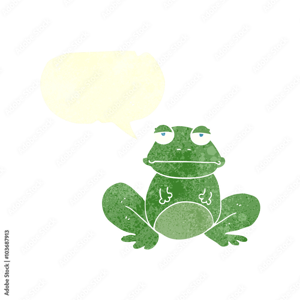 retro speech bubble cartoon frog retro speech bubble cartoon frog