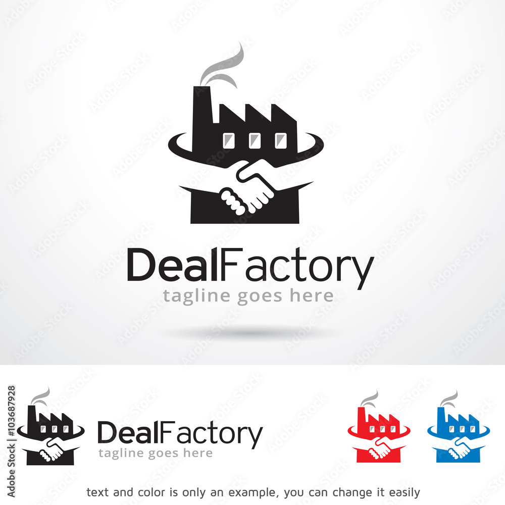 Deal Factory Logo Template Design Vector